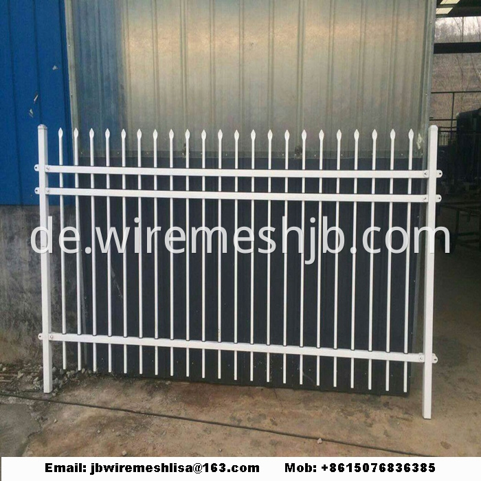 Powder Coated Security Zinc Steel Fence